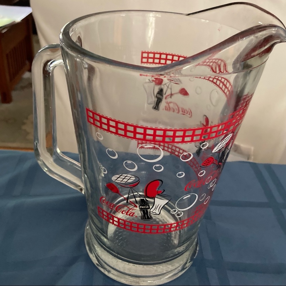 Vintage CocaCola Pitcher-no cracks or chips EUC - Picture 2 of 6